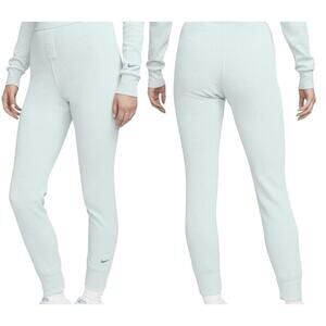 NWT Nike Sportswear Everyday Waffle Knit High Waist Leggings Mineral Teal Sz XS